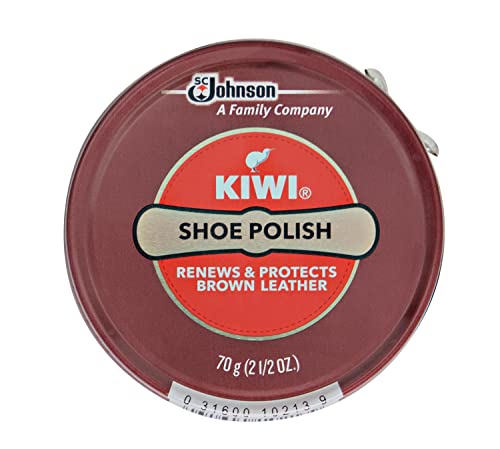 Kiwi Wax Shoe Polish, Giant Size 2.5 oz, Brown