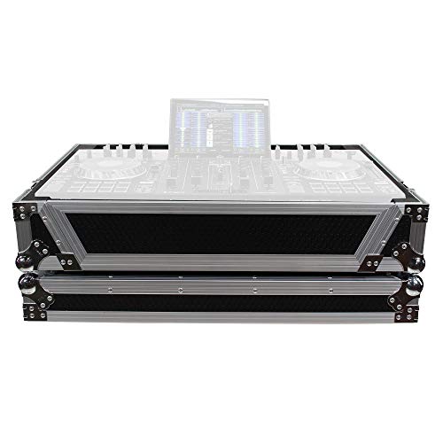 ProX XS-PRIME4 W ATA Flight Case For Denon PRIME 4 DJ Controller with 1U Rack Space and Wheels