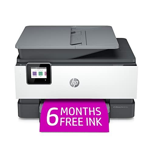 HP OfficeJet Pro 9015e Wireless Color All-in-One Printer with 6 Months Free Ink (1G5L3A) (Renewed Premium), Gray