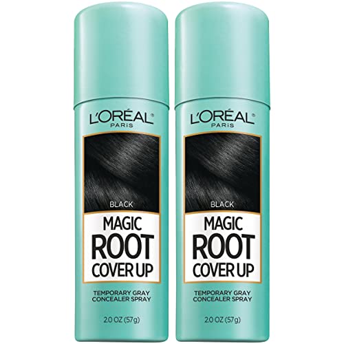 L'Oreal Paris Hair Color Root Cover Up Hair Dye Black 2 Ounce (Pack of 2) (Packaging May Vary)