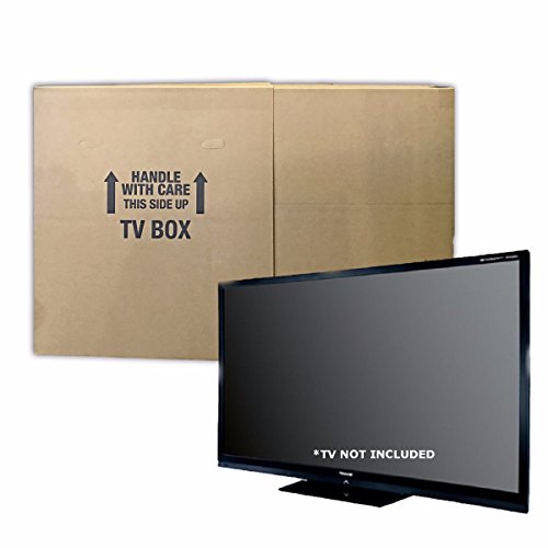 UBOXES TV Moving Box (2 Pack) Fits up to 70' plasma, LCD, or LED, 72x6x42