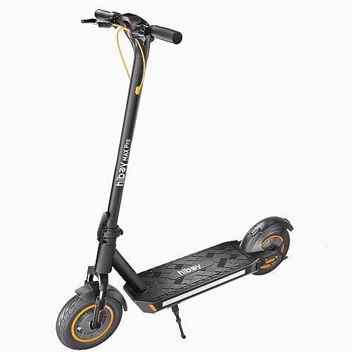 Hiboy MAX Pro Electric Scooter, 46.6 Mi Long Range, 22 MPH Power by 650W MAX Motor, 11'' Pneumatic Tires, Split Hub Design, Dual Suspension, 265lbs MAX Load, Commuting Electric Scooter for Adults