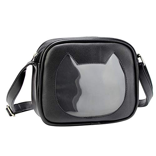 STEAMEDBUN Ita Bag Crossbody Cat Small Ita Purse Pin Display Bag with Insert