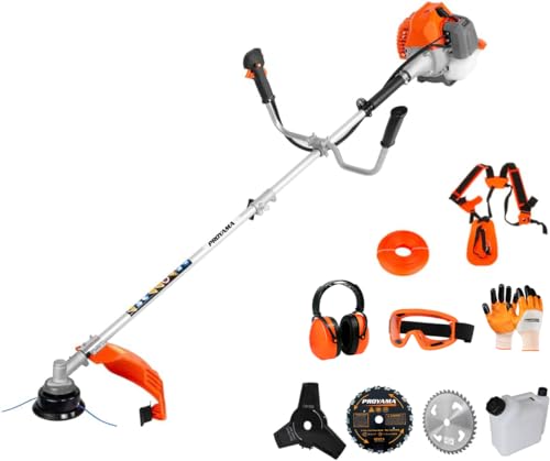 PROYAMA 42.7cc Gas Weed Wacker, 3 in 1 Weed Eater Gas Powered, Brush Cutter and Gas String Trimmer 2-Cycle Extreme Duty, Grass Trimmer 2024 Upgraded