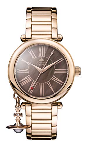 Vivienne Westwood Mother Orb Ladies Quartz Watch with Brown MOP Dial & Rose Gold Stainless Steel Bracelet