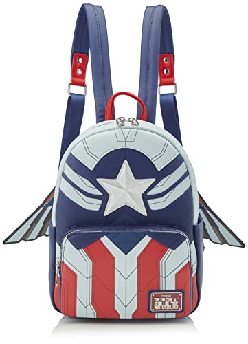 Loungefly Marvel Falcon Captain America Cosplay Mini Backpack Captain America One Size