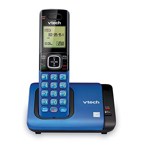 VTech CS6719-15 DECT 6.0 Phone with Caller ID/Call Waiting, 1 Cordless Handset, Blue