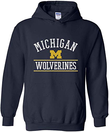 UGP Campus Apparel Michigan Wolverines Mesh Arch Hoodie - X-Large - Navy