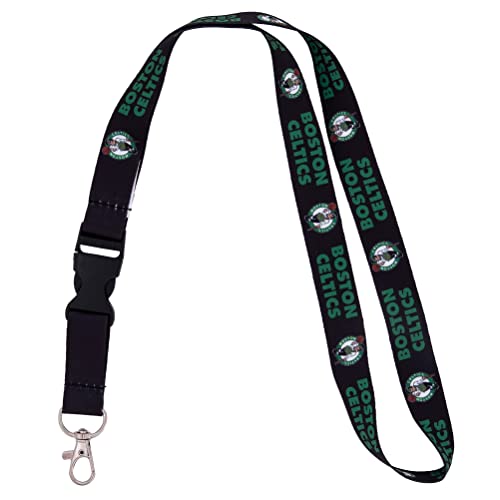 Desert Cactus Boston Celtics Lanyard Keychain Detachable NBA Breakaway Snap Buckle National Basketball Association Car Keys ID Badge Holder (Lanyard 3)