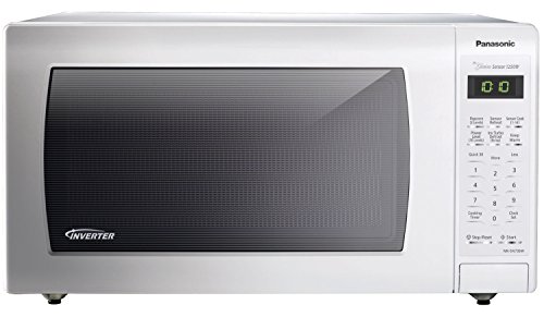 PANASONIC Countertop Microwave Oven with Inverter Technology, Genius Sensor, Turbo Defrost and 1250W of high cooking power – NN-SN736W – 1.6 cu. Ft. (White)