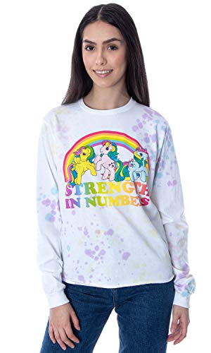 My Little Pony Women's Strength In Numbers Skimmer Classic Characters Long Sleeve T-Shirt (Medium)