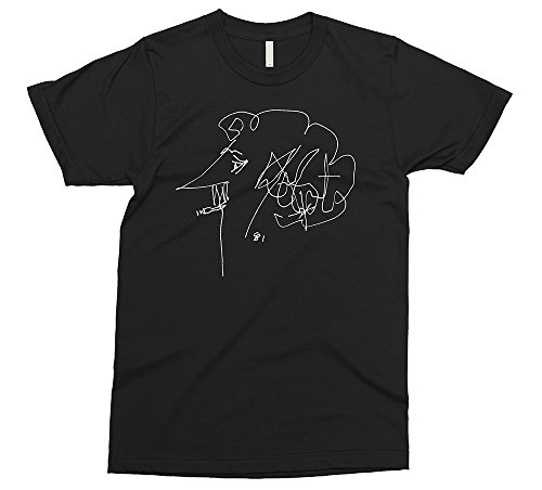 PixiePrints Kurt Vonnegut - Satire American Author T-Shirt [Color - Black, Size - XL]