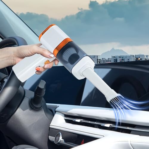 Portable Mini Car Vacuum Cleaner, Small Handheld Car Vacuum with Powerful Suction, Rechargeable High Power Cordless Vacuum Cleaner for Home, Office and Car Cleaning Flash Deals of The Day