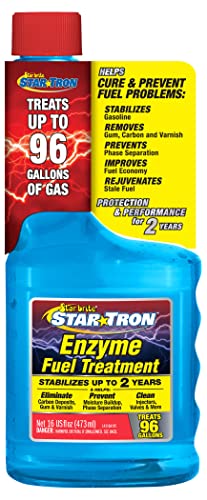 STAR BRITE Star Tron Enzyme Fuel Treatment, Small Engine Formula, 16 Fl Oz Treats up to 96 Gals Gas Additive Rejuvenates & Stabilizes Old Gasoline, Cures & Prevents Ethanol Problems