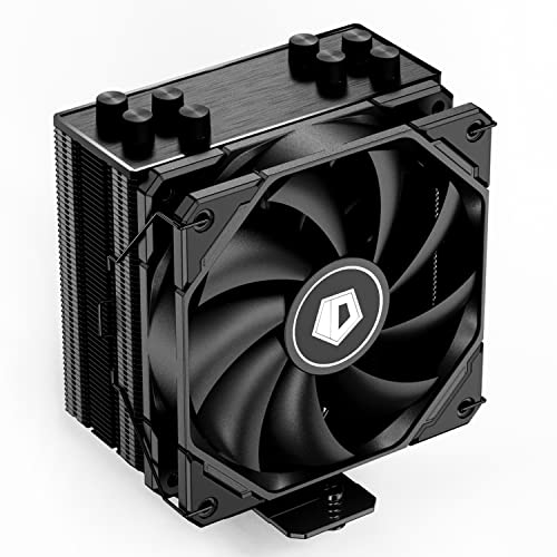 ID-COOLING SE-224-XTS Black CPU Cooler 4 Heatpipes CPU Air Cooler 120mm PWM Fan CPU Fan for Intel LGA1700/115X/1200; AMD AM4/AM5