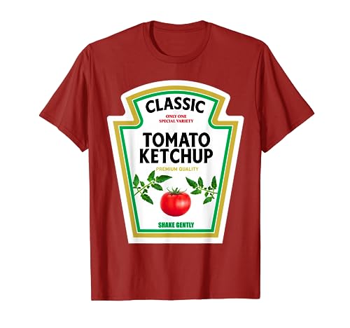 Ketchup Costume Halloween 2023 Mustard Mayo Matching Family T-Shirt