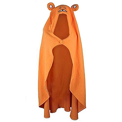 obtai Himoto/Himouto! Umaru-chan Cape Cosplay Costume Outfit Flannel Hoodie Blanket Quilt Coat Cloak 62in Orange, Medium
