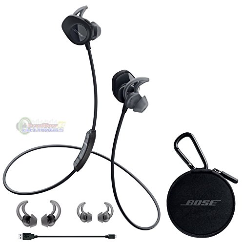 Bose SoundSport, Wireless Earbuds, (Sweatproof Bluetooth Headphones for Running and Sports), Black