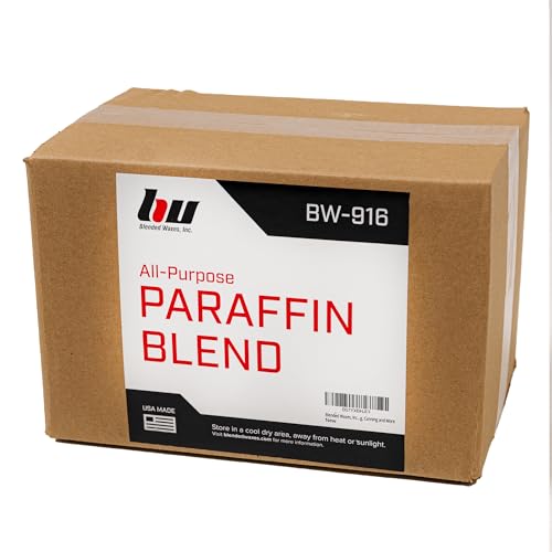 Blended Waxes, Inc. Paraffin Wax Pastilles Box – General Purpose Paraffin Candle Wax Bulk for DIY Craft Projects, Candle Making, Canning and a Variety of Other Applications - 10lb. Box