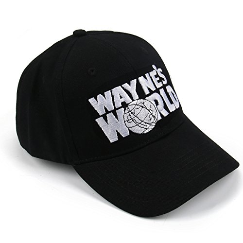 Wayne's Hat Embroidered Trucker Unisex Adult Adjustable Black Baseball Hat Cap