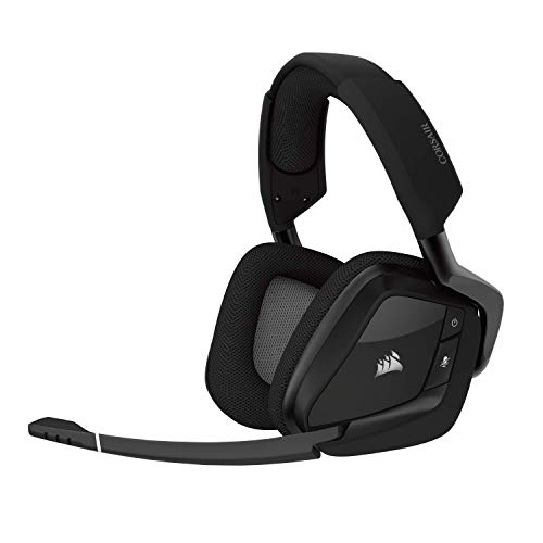 CORSAIR Void PRO RGB Wireless Gaming Headset - Dolby 7.1 Surround Sound Headphones for PC - Discord Certified - 50mm Drivers - Carbon