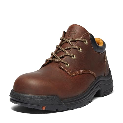 Timberland PRO Men's Titan Oxford Alloy Safety Toe Industrial Work Shoe, Haystack Brown-2024 New, 10.5 Wide