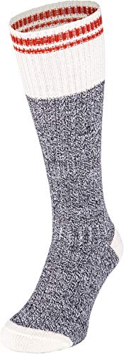 CheshKit Women's Fuzzy Cabin Winter Wool Thick Knit Casual Comfort Thermal Mid Calf Socks (1 Pair Pack, Grey)