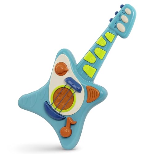 Battat- Toy Guitar For Toddlers, Kids, Children – Play Guitar With Songbook – Acoustic, Electric, And Song Modes- Lil' Rocker's Guitar – 2 Years +