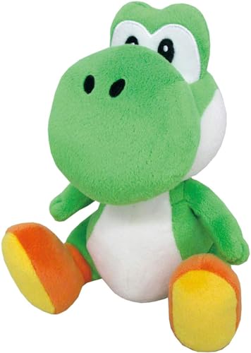 Little Buddy Super Mario All Star Collection 1416 Yoshi Stuffed Plush, 8',Multi-colored