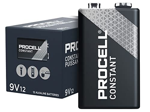 Duracell Procell Alkaline Batteries, 9V, 12/Box
