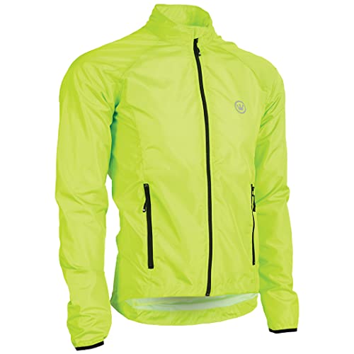 CANARI Men's Coaster Shell Wind Resistant Waterproof Cycling Jacket, Killer Yellow, XX-Large