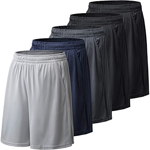 BALENNZ Athletic Shorts for Men with Pockets and Elastic Waistband Quick Dry Activewear, XX-Large