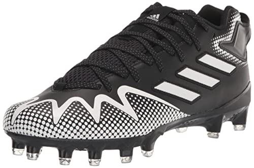 adidas Men's Freak 22-Team Football Shoe, Black/White/Grey, 10