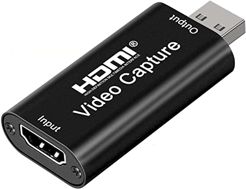 Audio Express AXHDCAP 4K HDMI Video Capture Card, Cam Link Card Game Audio Capture Adapter HDMI to USB 2.0 Record Capture Device for Streaming, Live Broadcasting, Video Conference, Teaching, Gaming