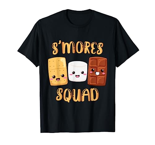 S'mores Marshmallows Funny Smores Squad Camping Campfire T-Shirt