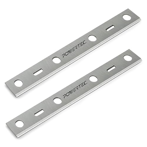 POWERTEC 6 Inch Jointer Blades for Porter Cable PC160JT Jointer, Replacement for PC37072 Jointer Knives, Set of 2 (148015)