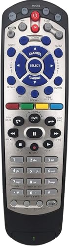 EQINI New Replacement for Dish Network 20.1 IR Satellite Receiver Remote Control (Black) (1)