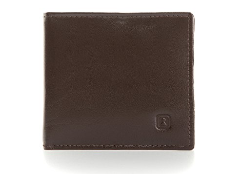 OPTEXX RFID Blocking Slimfold Wallet Oscar Chocolate-Brown Nappa TÜV tested and certified