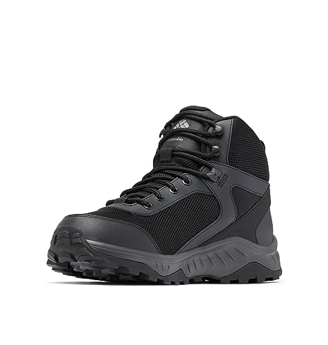 Columbia Men's Trailstorm Ascend Mid Waterproof, Black/Dark Grey, 10.5