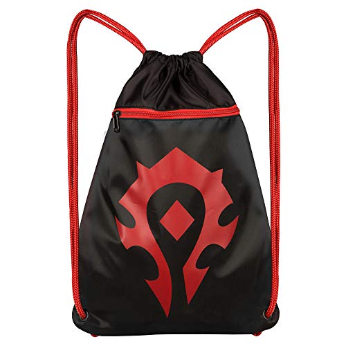 JINX World of Warcraft Horde Loot Bag, 14x19, Drawstring Cinch Backpack
