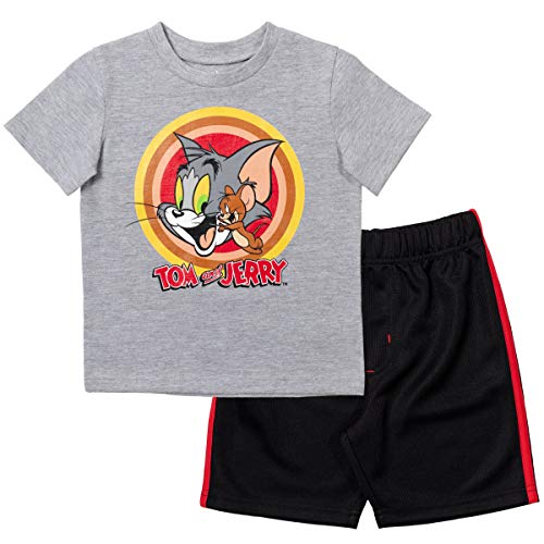 Warner Bros. Tom and Jerry Big Boys Short Sleeve T-Shirt & Shorts Set 14-16