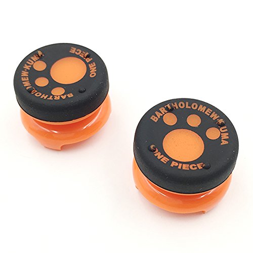 2x Analog Cat Paw High Extender Joystick Joy Stick Grips Cap Cover Thumbstick Thumb Stick Grips Cap Cover for PS4 Xbox 360 Controller (Orange)