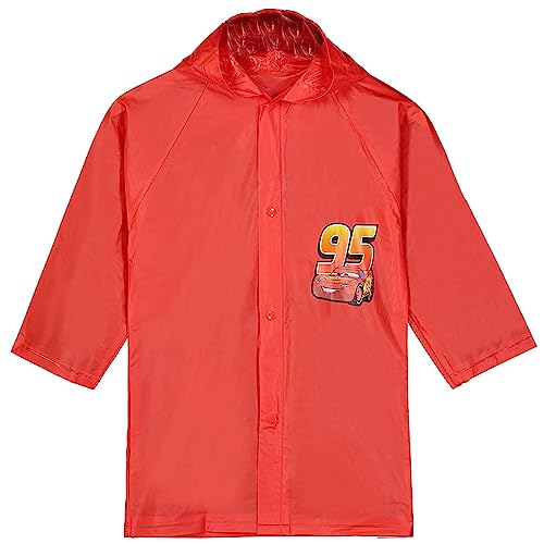 Disney Pixar Cars Lightning McQueen Boy's Red Rain Slicker Size - 2/3