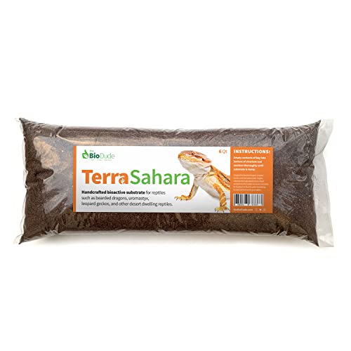 The Bio Dude Terra Sahara Bioactive Reptile Substrate 6 quarts for terrariums and vivariums