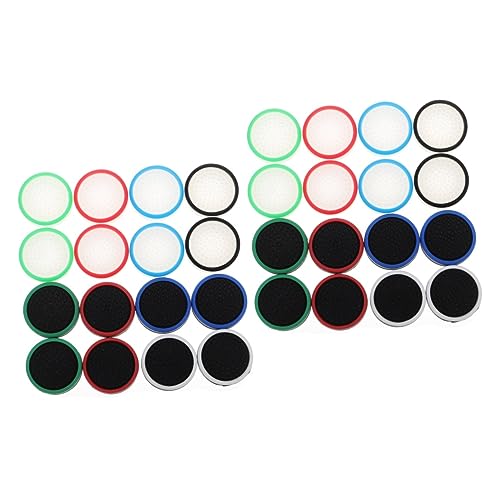 HOMSFOU Thumb Joystick Cap 32 Pcs Button Cap Thumb Joystick Cover Joystick Caps for Game Machine Joystick Protective Cover Joystick Grip Cover Corner Shelf Bathroom Grab Handle Shine