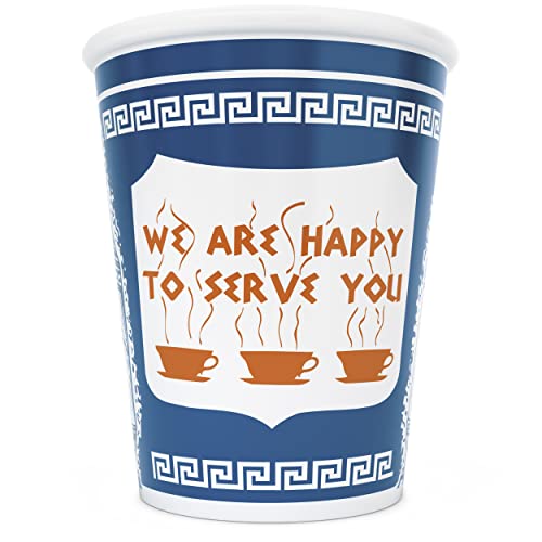 Exceptionlab Inc. 0-Ounce Ceramic Cup 'We are happy to serve you'