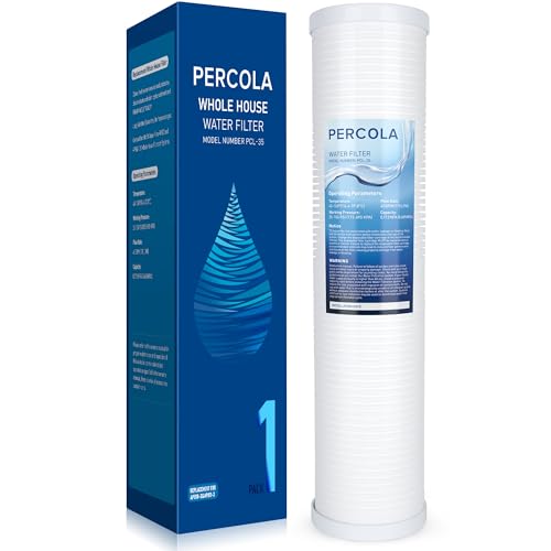 PERCOLA AP810-2 Large Capacity Whole House Replacement Water Filter Drop-in Cartridge, Use with AP802 Systems, 20 X 4.5 Inches (1 Pack)