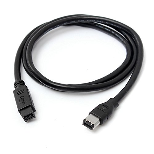BIZLANDER Premium Firewire Cable 800,IEEE1394B, 6Ft (1.8M) Balck 9 Pin to 6 Pin Male to Male for Printer, PC, Scanner, DVD Player,compactible with Presonus Audio Equipment.