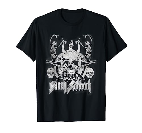 Black Sabbath Official Vintage Dancing Skeletons T-Shirt