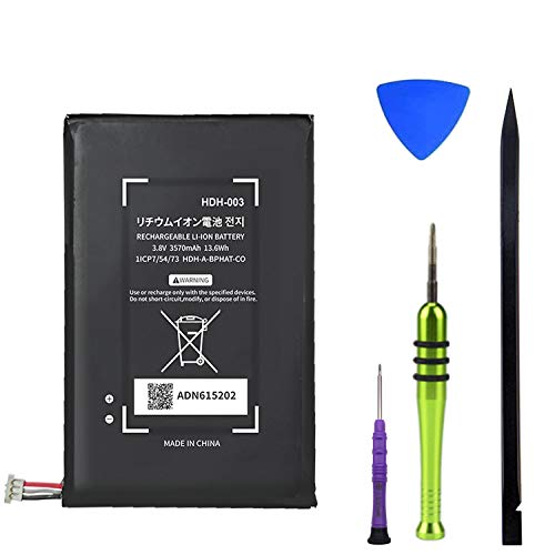 HDCKU HDH-003 Battery Replacement Compatible for Nintendo Switch Lite HDH-001 Game Console Battery with DIY Repair Tool Set